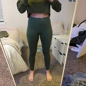 Cropped Crew Neck Sweat Set & Leggings